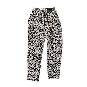 Banana Republic Animal Print Jogger Pants Elastic Waist Lightweight Size 2